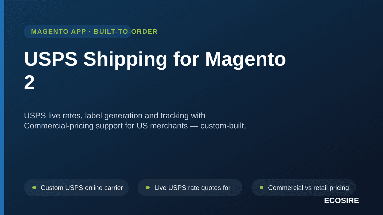 USPS Shipping for Magento 2