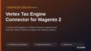 Vertex Tax Engine Connector for Magento 2 thumbnail 1