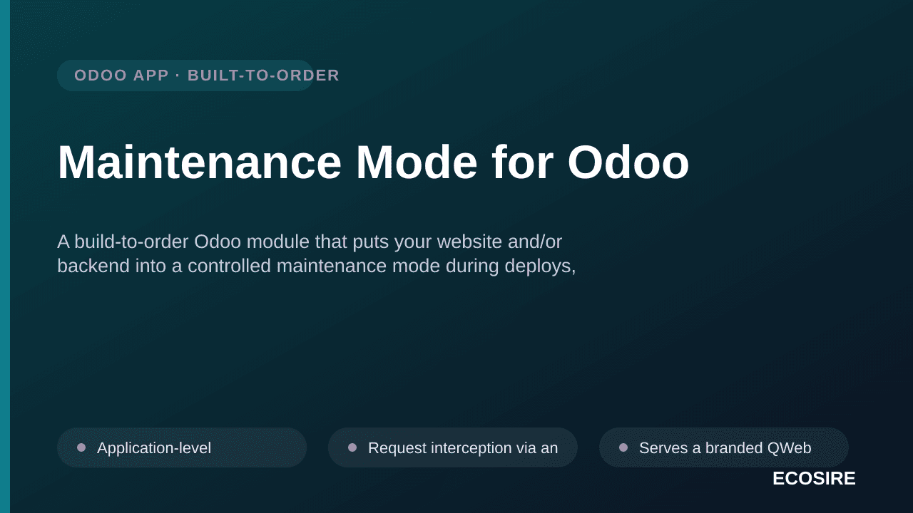 Maintenance Mode for Odoo