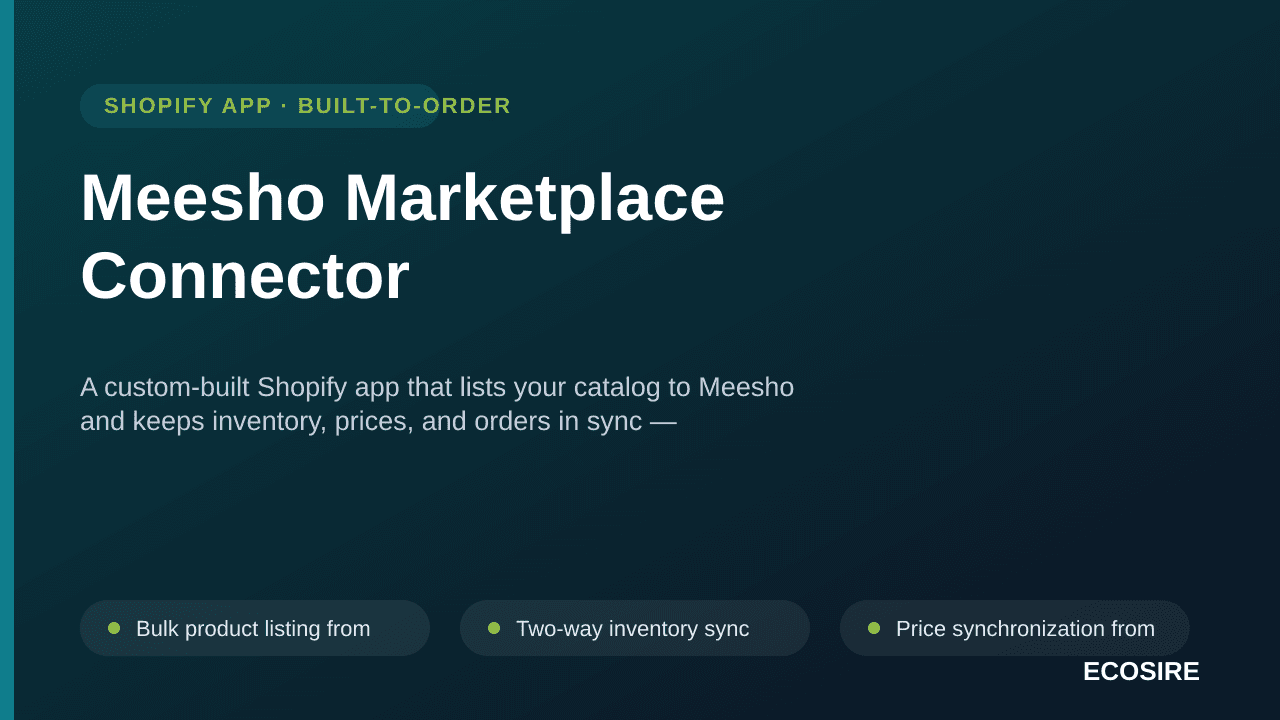Meesho Marketplace Connector