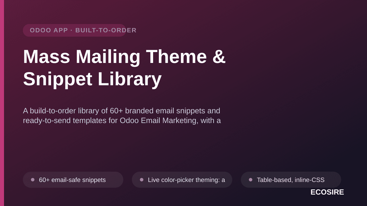 Mass Mailing Theme & Snippet Library — A build-to-order library of 60+ branded email snippets and ready-to-send templates for — Image 1 of 3