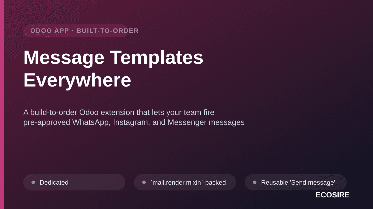 Message Templates Everywhere