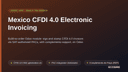 Mexico CFDI 4.0 Electronic Invoicing thumbnail 1