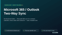 Microsoft 365 / Outlook Two-Way Sync thumbnail 1