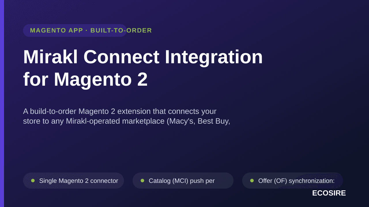 Mirakl Connect Integration for Magento 2