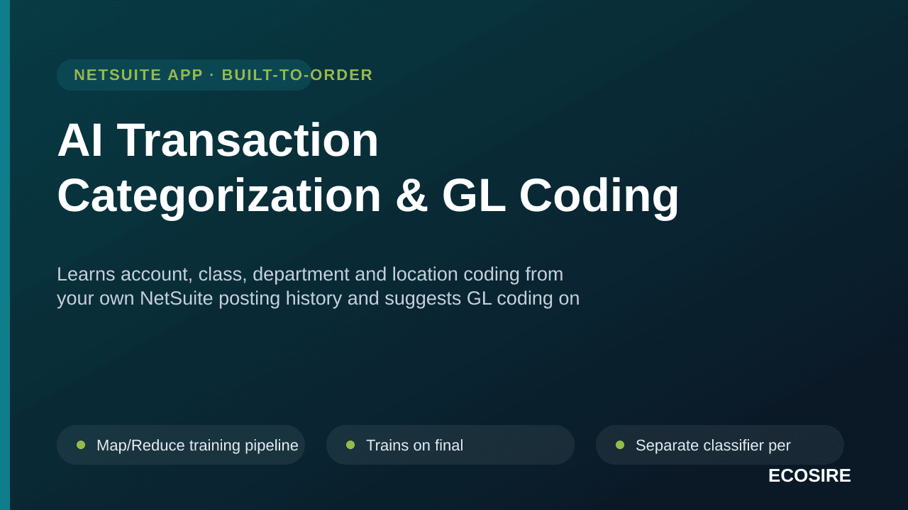 AI Transaction Categorization & GL Coding