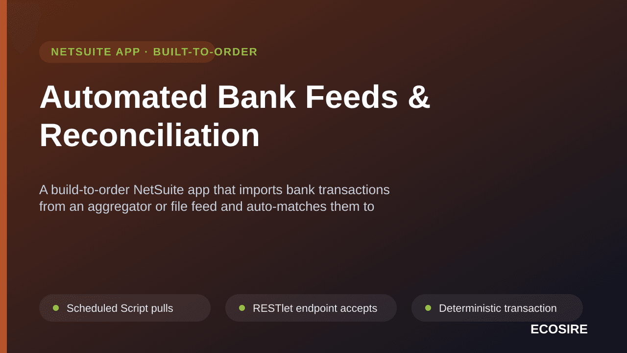 Automated Bank Feeds & Reconciliation