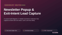 Newsletter Popup & Exit-Intent Lead Capture thumbnail 1