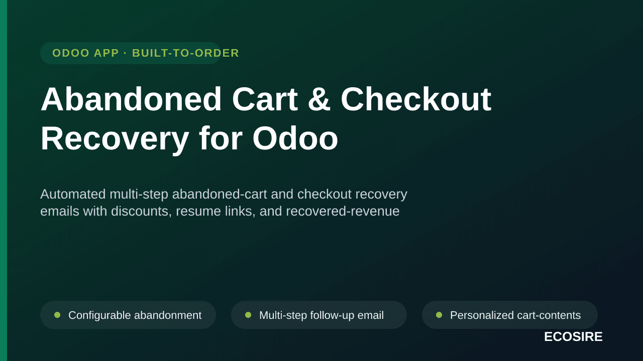 Abandoned Cart & Checkout Recovery for Odoo