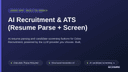 AI Recruitment & ATS (Resume Parse + Screen) thumbnail 1