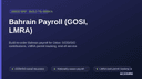 Bahrain Payroll (GOSI, LMRA) thumbnail 1