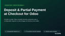 Deposit & Partial Payment at Checkout for Odoo thumbnail 1