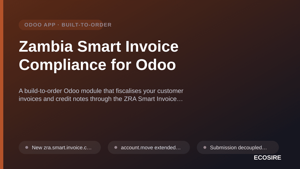 Zambia Smart Invoice Compliance for Odoo — A build-to-order Odoo module that fiscalises your customer invoices and credit not — 1/1