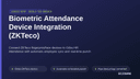 Biometric Attendance Device Integration (ZKTeco) thumbnail 1