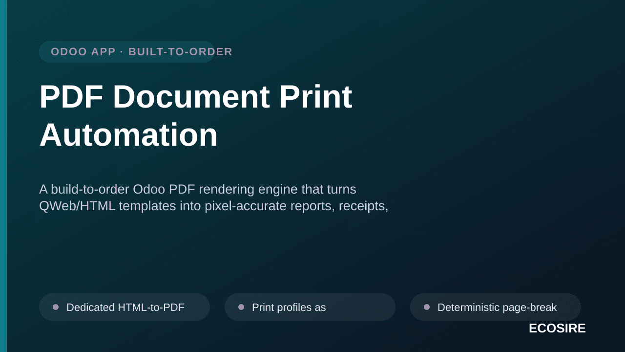 PDF Document Print Automation