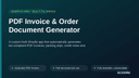 PDF Invoice & Order Document Generator thumbnail 1