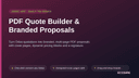PDF Quote Builder & Branded Proposals thumbnail 1