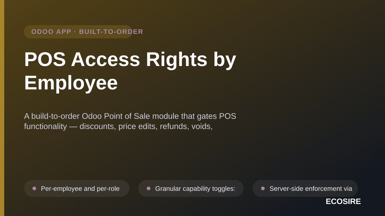 POS Access Rights by Employee
