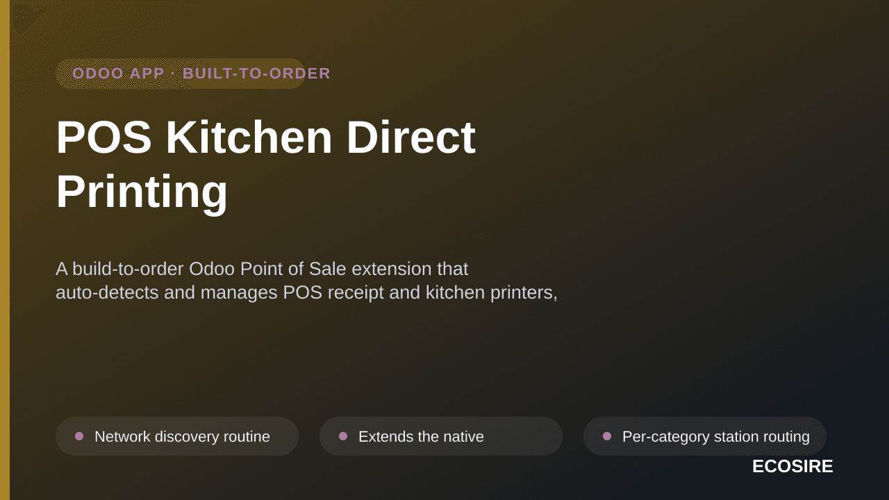 POS Kitchen Direct Printing