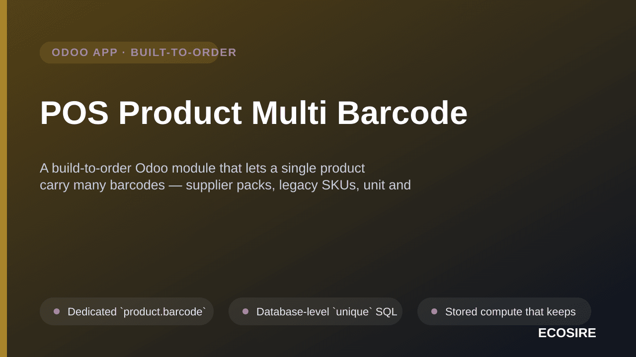 POS Product Multi Barcode