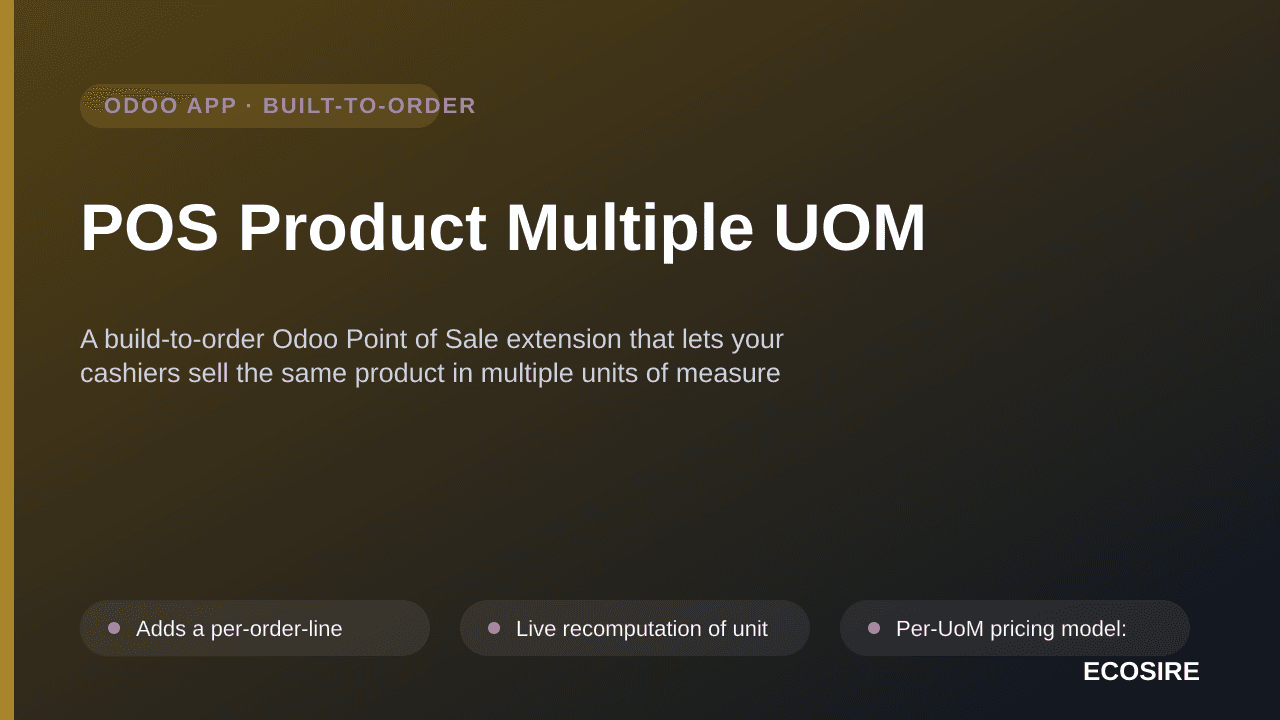 POS Product Multiple UOM