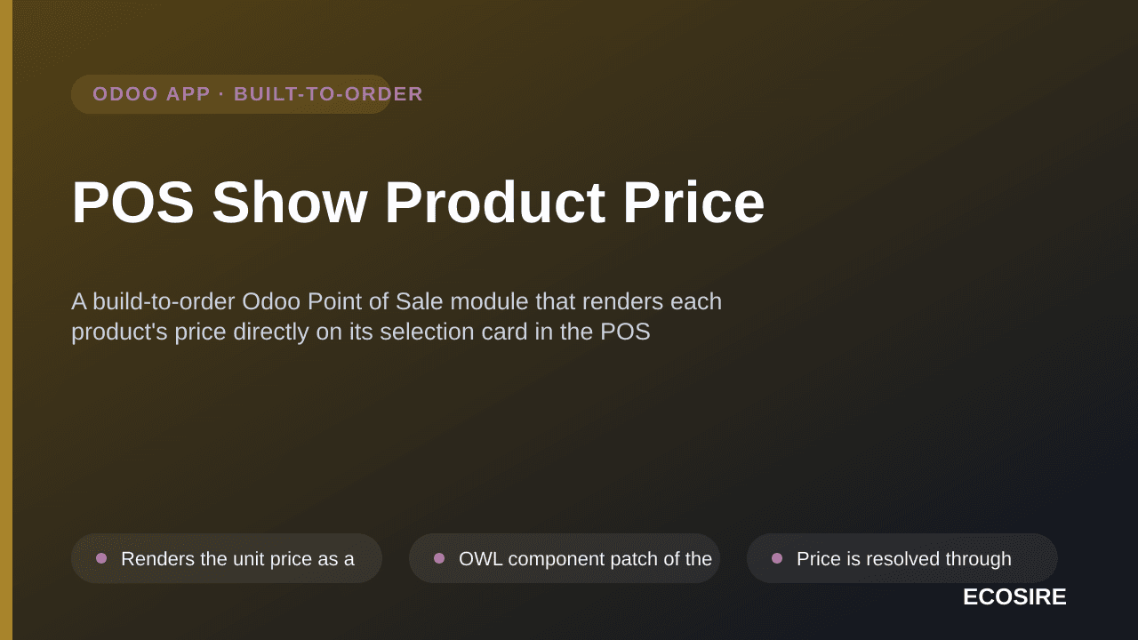 POS Show Product Price
