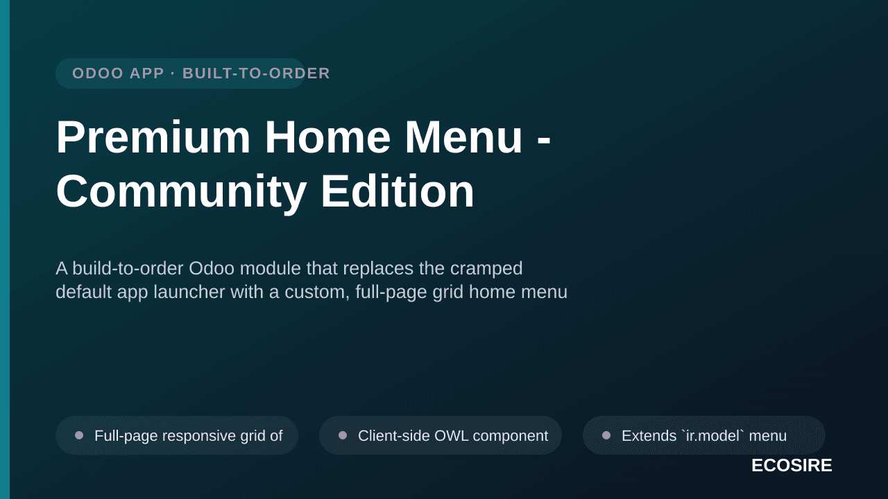 Premium Home Menu - Community Edition