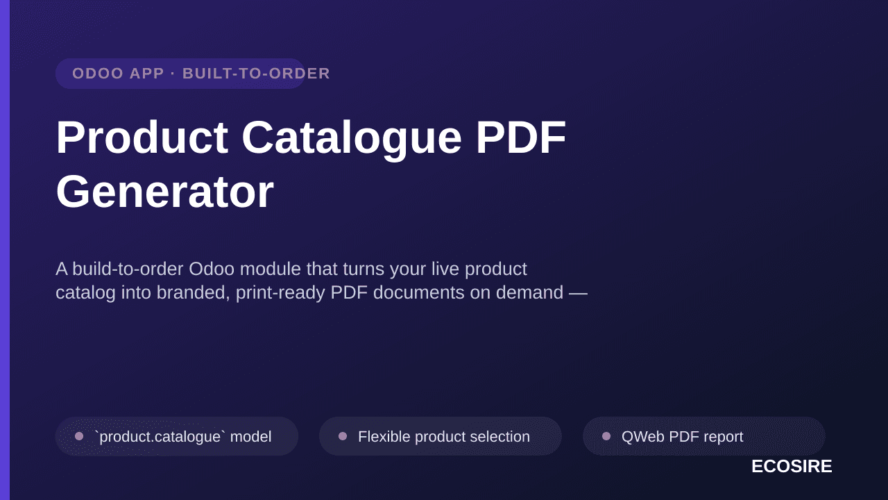 Product Catalogue PDF Generator