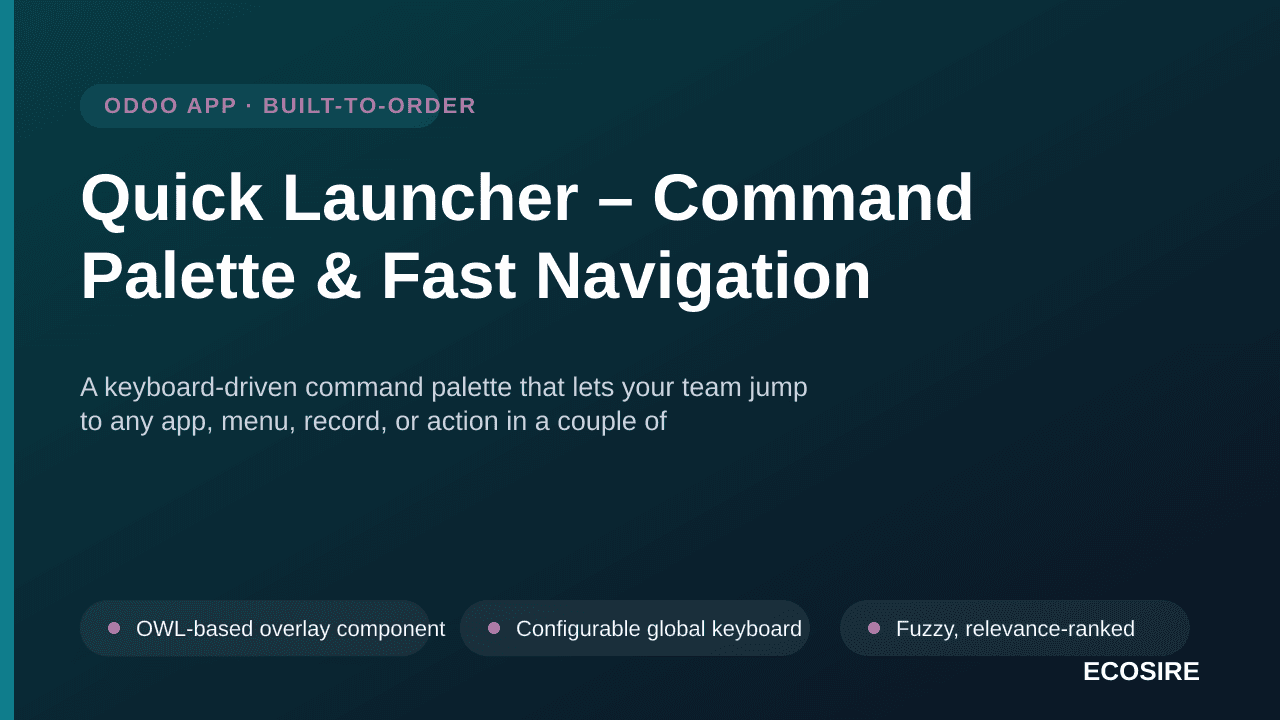 Quick Launcher – Command Palette & Fast Navigation