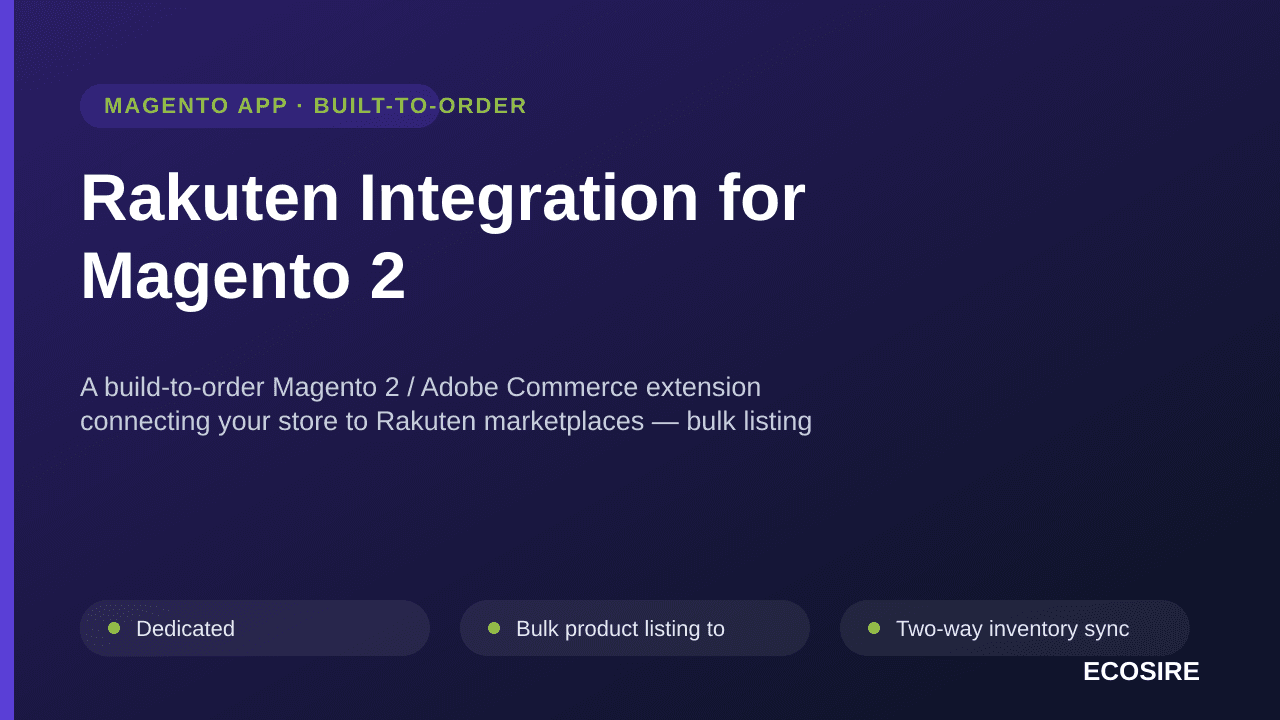 Rakuten Integration for Magento 2