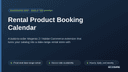 Rental Product Booking Calendar thumbnail 1