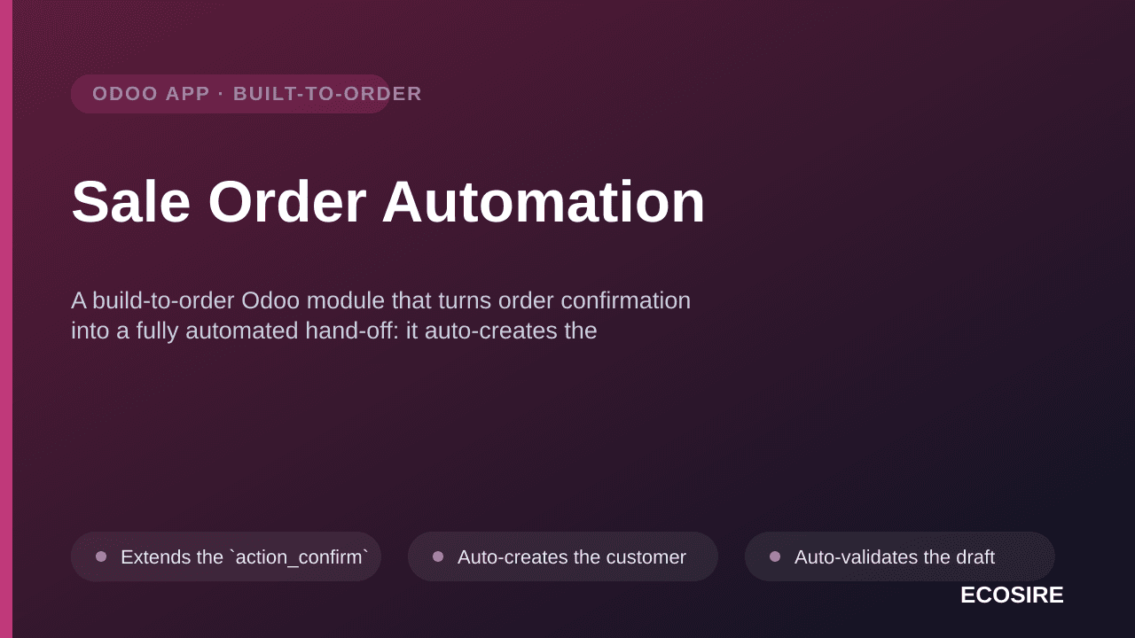 Sale Order Automation