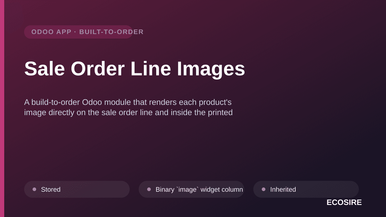 Sale Order Line Images