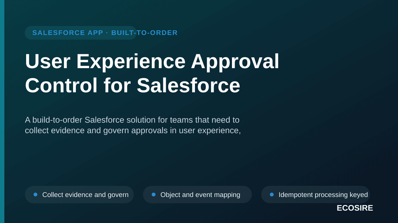 User Experience Approval Control for Salesforce