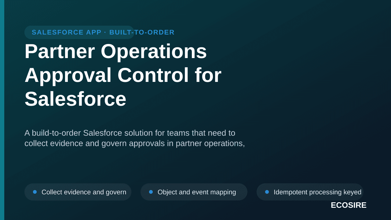 Partner Operations Approval Control for Salesforce