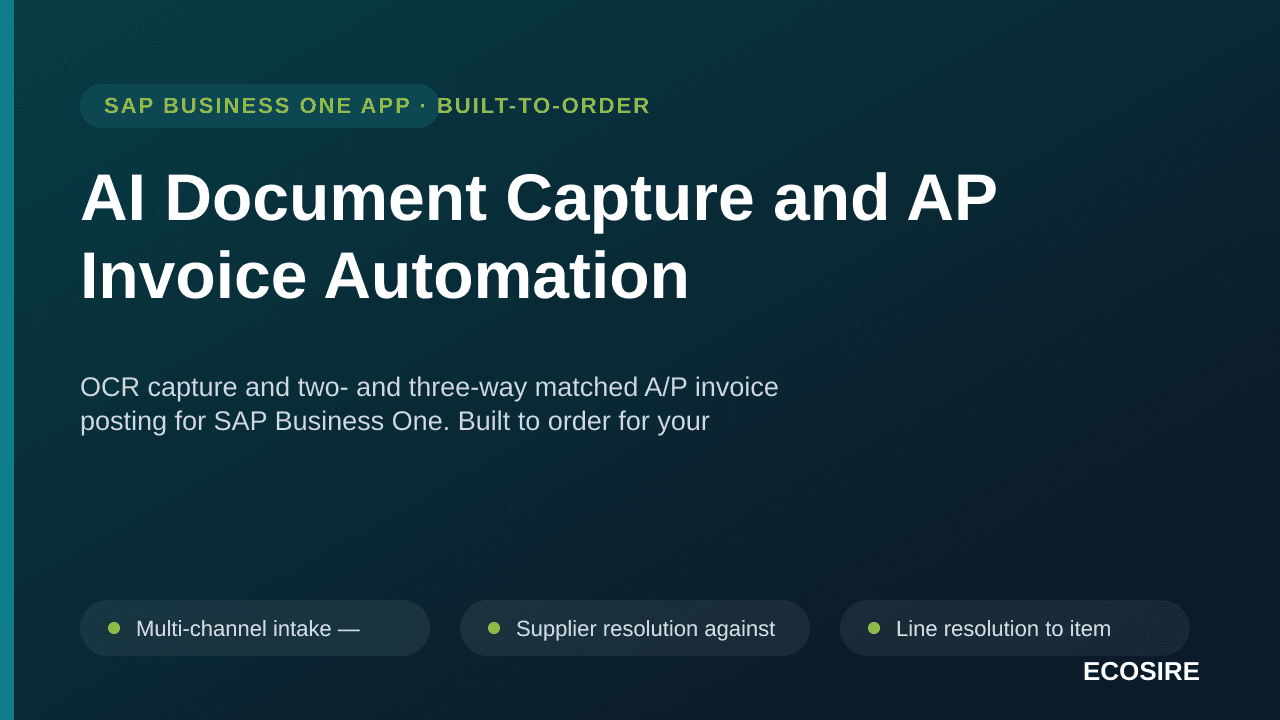 AI Document Capture and AP Invoice Automation