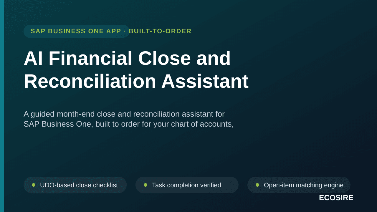 AI Financial Close and Reconciliation Assistant