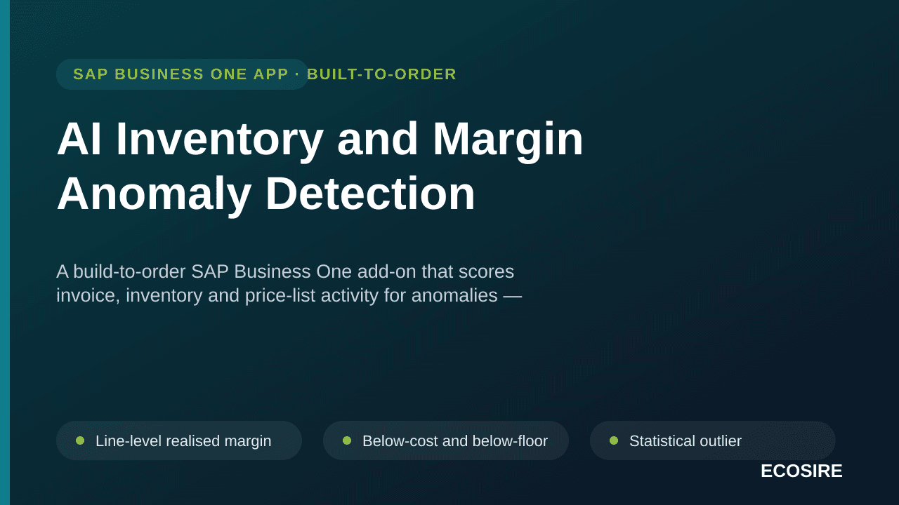 AI Inventory and Margin Anomaly Detection