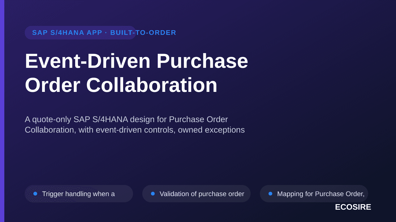 Event-Driven Purchase Order Collaboration