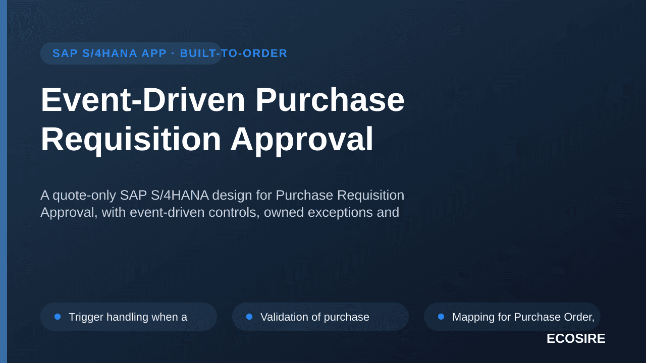 Event-Driven Purchase Requisition Approval
