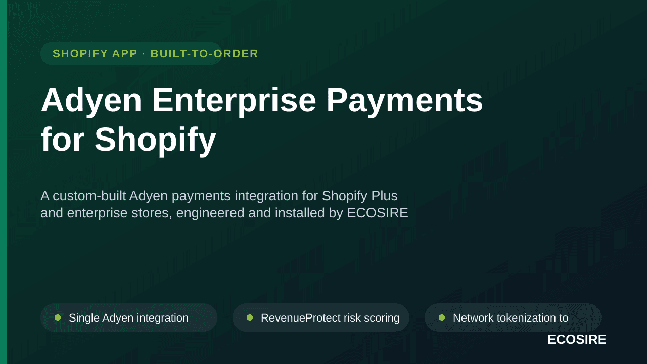 Adyen Enterprise Payments for Shopify