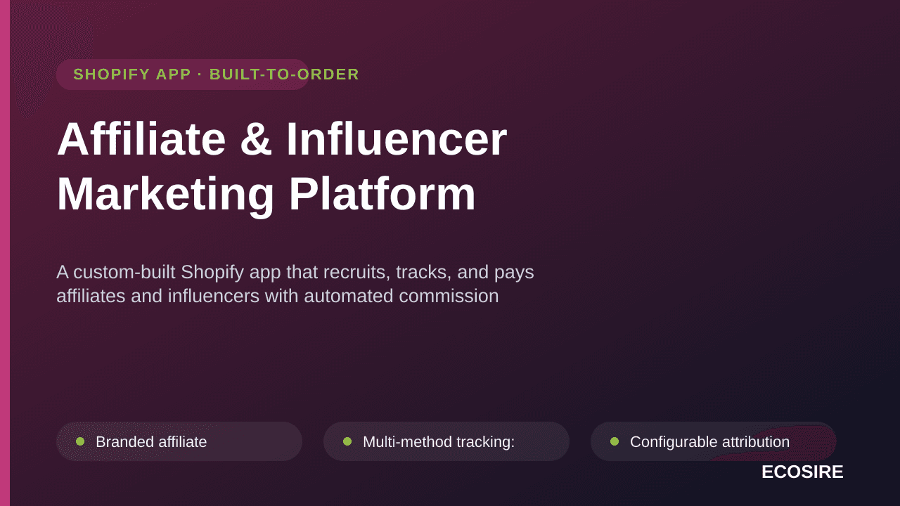 Affiliate & Influencer Marketing Platform