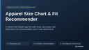 Apparel Size Chart & Fit Recommender thumbnail 1
