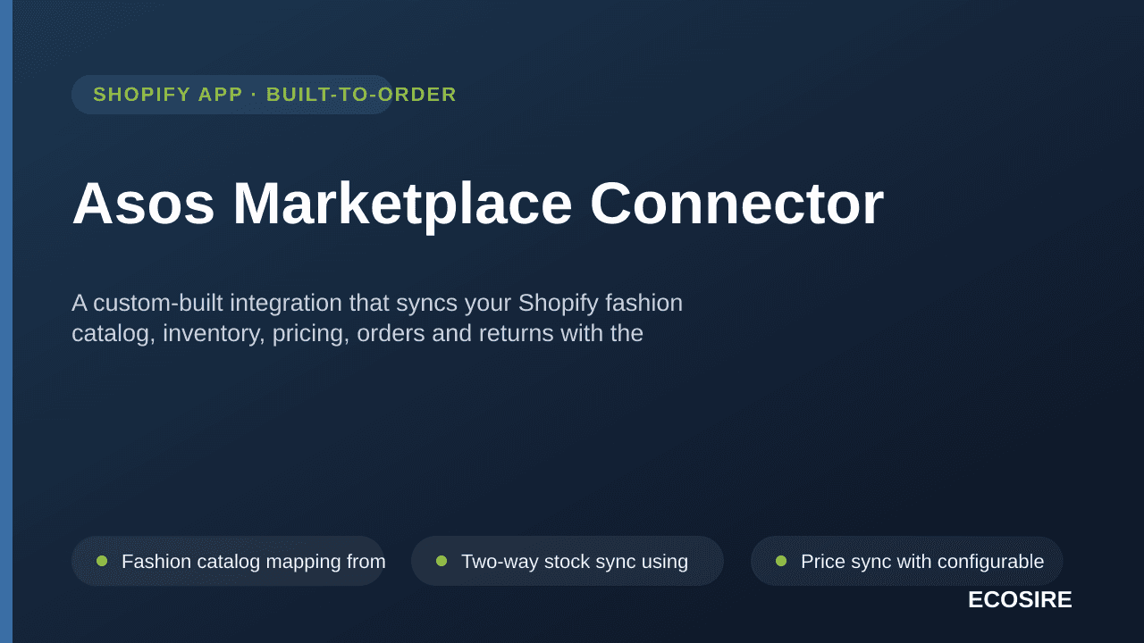 Asos Marketplace Connector