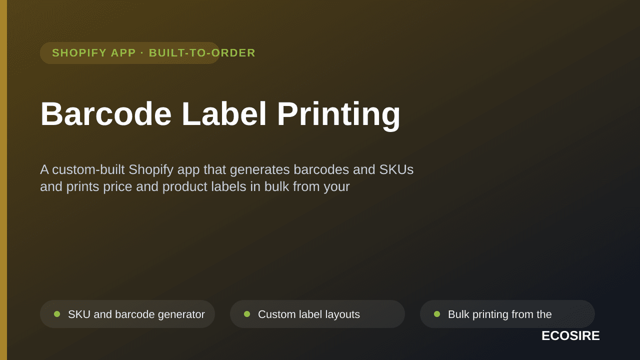 Barcode Label Printing