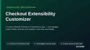 Checkout Extensibility Customizer thumbnail 1