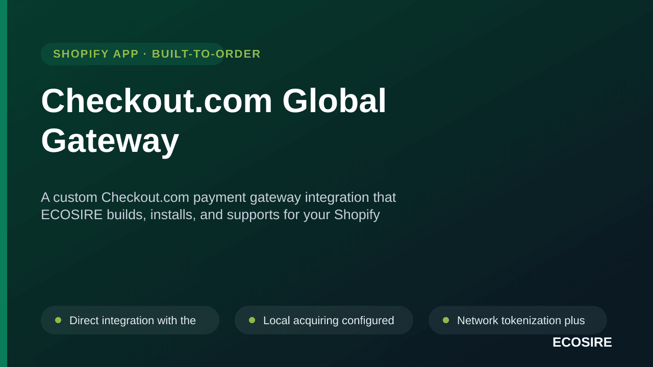 Checkout.com Global Gateway — A custom Checkout