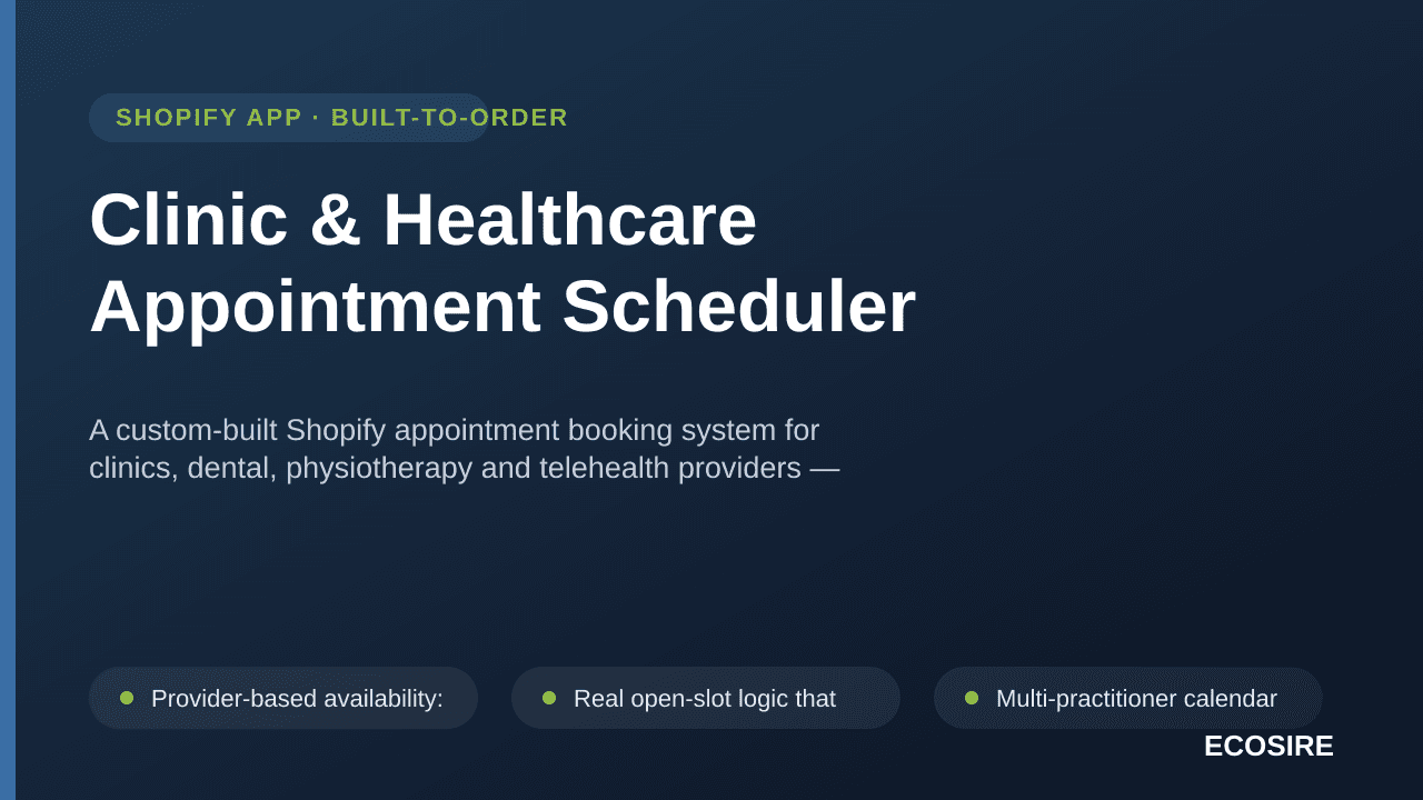 Clinic & Healthcare Appointment Scheduler