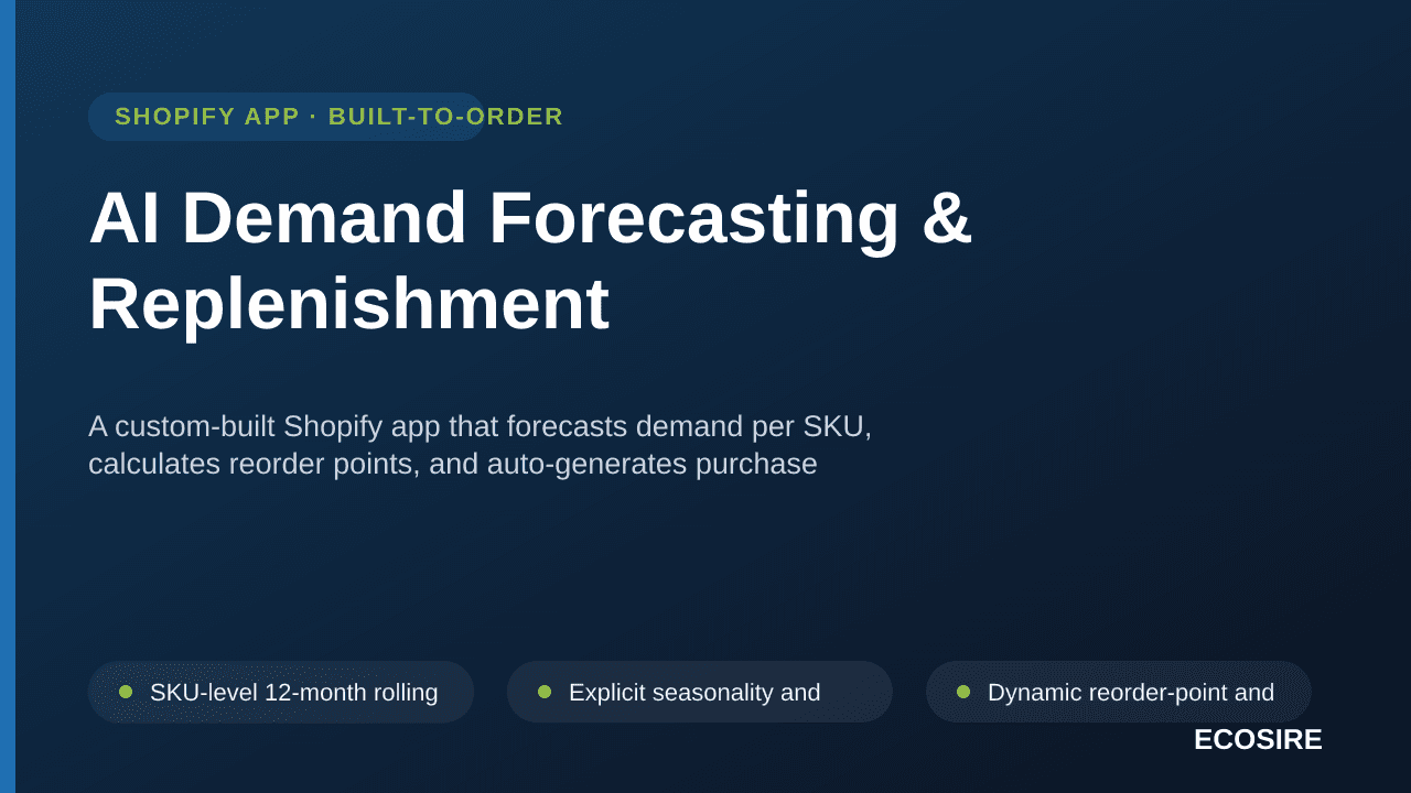 AI Demand Forecasting & Replenishment