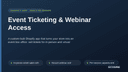 Event Ticketing & Webinar Access thumbnail 1